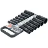 Bgs Technic - Jeu de 13 douilles a choc impact 6 pans longues carre 1/...