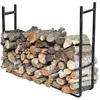 OXEO Range bûches XXL extensible - Range bois grande capacité - Hauteur 150cm - Modulable - Acier revêtement époxy