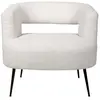 Habitat et Jardin Fauteuil en tissu bouclette "iris" - Blanc