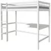 Lit Enfant Mezzanine avec Bureau Angéla 90 x 190 cm - Blanc