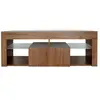Meuble TV design bois Hugo - 140 x 40 x 50 cm - Marron