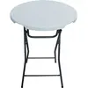 Habitat et Jardin Table haute pliante en plastique Ø 80 cm "Lili" - blanc