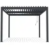 HABITAT ET JARDIN Pergola bioclimatique en aluminium "Windsor" - 3 x 4 m - Anthracite