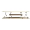 Habitat et jardin Meuble TV en bois "Canaz" - 120 x 30 x 33 cm - Beige