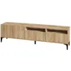 Habitat et jardin Meuble TV en bois "Ross" - 180 x 35 x 52 cm - Chêne