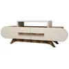 Habitat et jardin Meuble TV en bois "Rose" - 145 x 36 x 49 cm - Crème ...