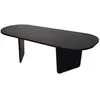 Table basse en bois Ovalis - 130 x 65 x 40 cm - Bois Noir