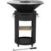 Barbecue plancha brasero à charbon et bois Cesar premium - Ø 81 cm - N...