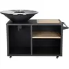 Barbecue plancha brasero à charbon et bois Maréchal - Ø 81 cm - Noir