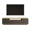 Meuble TV en bois "FR7" - 180 x 44 x 44 cm - Pin atlantiqueAnthracite