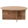Table basse en bois Soleil - 90 x 90 x 40 cm - Pin atlantique