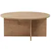 Table basse en bois Soleil - 90 x 90 x 40 cm - Chêne Saphir