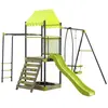 Aire De Jeu Portique En Métal Avec Toboggan Et Bac A Sable "Lucien" - ...