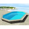 Habitat et jardin Piscine bois " Brazilia 144 " 5.86 x 3.86 x 1.44 m