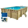 Habitat et jardin Piscine bois rectangle " Panama 130 "- 6.20 x 4.10 x...