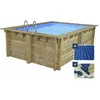 Habitat et jardin Piscine bois rectangle " Zanzibar "- 3.50 x 2.30 x 1...
