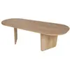 Habitat et jardin Table basse en bois "Ovalis" - 130 x 65 x 40 cm - Ch...