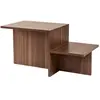Table basse en bois Harmony - 80 x 40 x 40 cm - Noyer