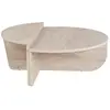Table basse en bois Orion - 90 x 60 x 30 cm - Travertin