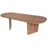 Table basse en bois Ovalis - 130 x 65 x 40 cm - Pin atlantique