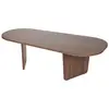 Table basse en bois Ovalis - 130 x 65 x 40 cm - Noyer