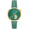 PIERRE LANNIER Montre Femme ESPERANCE Doré Cadran Vert Bracelet Cuir Vert 14 MM