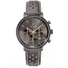 PIERRE LANNIER Montre Homme BARON Gris Cadran Gris Bracelet Cuir perforé Gris 20 MM
