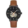 Pierre Lannier Pierre Lannier Trio Homme Automatique Acier Cuir Marron 335b434