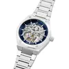 Montre Homme COPILOTE Argenté Cadran Bleu Bracelet Acier Argenté 22 MM