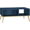 Table basse Petits meubles - Thalia - 90 x 60 x 42cm - Bleu
