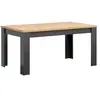 Table Petits meubles - Duck - 200 x 90 x 76cm - Gris Anthracite et Boi...