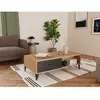 BESTMOBILIER Tribeca - table basse - effet bois et métal noir - 110 cm...
