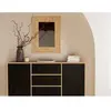 Tribeca - buffet bas - bois et métal noir - 140 cm - Bois / Noir