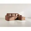 BESTMOBILIER Cyrus - Canapé dangle réversible 4 places - convertible a...