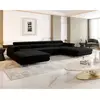 BESTMOBILIER Ayden - Canapé panoramique en U 7 places convertible avec...