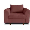 LISA DESIGN Rune - fauteuil - en velours côtelé - Terracotta