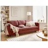 LISA DESIGN Brooke - canapé 3 places - convertible - avec coffre - en velours - Rose
