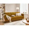 LISA DESIGN Brooke - canapé 3 places - convertible - avec coffre - en velours - Jaune