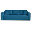 BESTMOBILIER Topaze - canapé 3 places - convertible avec coffre - en velours côtelé