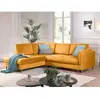 LISA DESIGN Brooke - canapé d'angle convertible - 5 places - style contemporain - gauche - Jaune