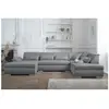 LISA DESIGN Vermont - canapé panoramique d'angle droit - 7 places - XXL - Gris clair