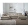 LISA DESIGN Vermont - canapé panoramique d'angle gauche - 7 places - XXL - Beige