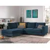 LISA DESIGN Jake - canapé d'angle gauche - convertible - 5 places - en velours côtelé