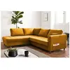 LISA DESIGN Anna - canapé d'angle convertible - 5 places - style contemporain - gauche - Jaune