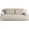 BESTMOBILIER Canapé 3 places convertible Elio avec coffre en velours et velours côtelé - Beige