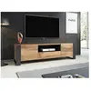 BESTMOBILIER Meuble TV Willow - Bois et Gris - 180 cm - Style Industriel