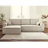 BESTMOBILIER Dellia - canapé d'angle réversible convertible - avec coffre - en velours côtelé - 4 places
