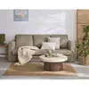 BESTMOBILIER Marilia - canapé 3 places - convertible déplimousse - en velours côtelé - Taupe