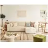 BESTMOBILIER Canapé D'angle Réversible Convertible 4 Places En Velours Texturé