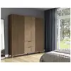 BESTMOBILIER Portmore - armoire - bois - 185x192 cm - Bois